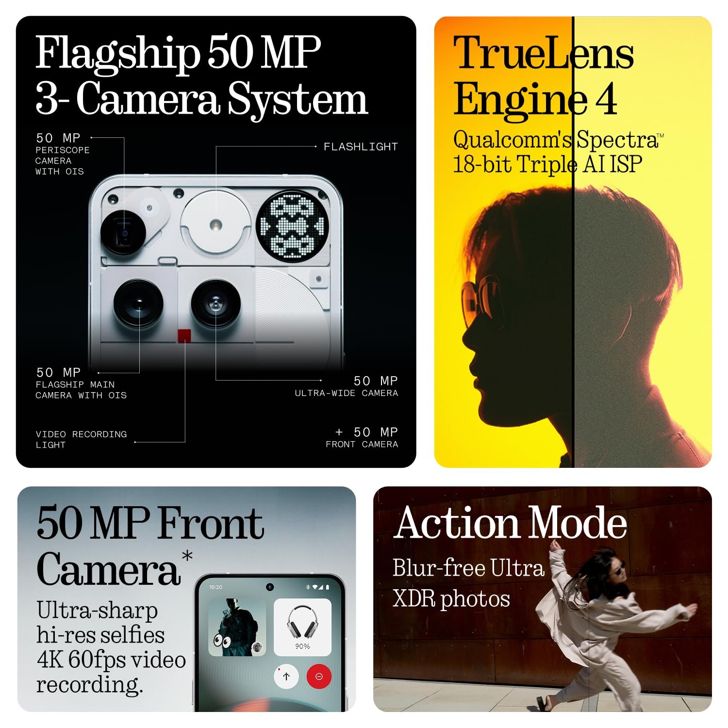 Nothing Phone (3), White (16GB, 512GB) | Snapdragon 8s Gen 4 | 50MP + 50MP + 50MP Rear Camera | 1.5K+ 120Hz AMOLED Flexible LTPS Display - Image 5