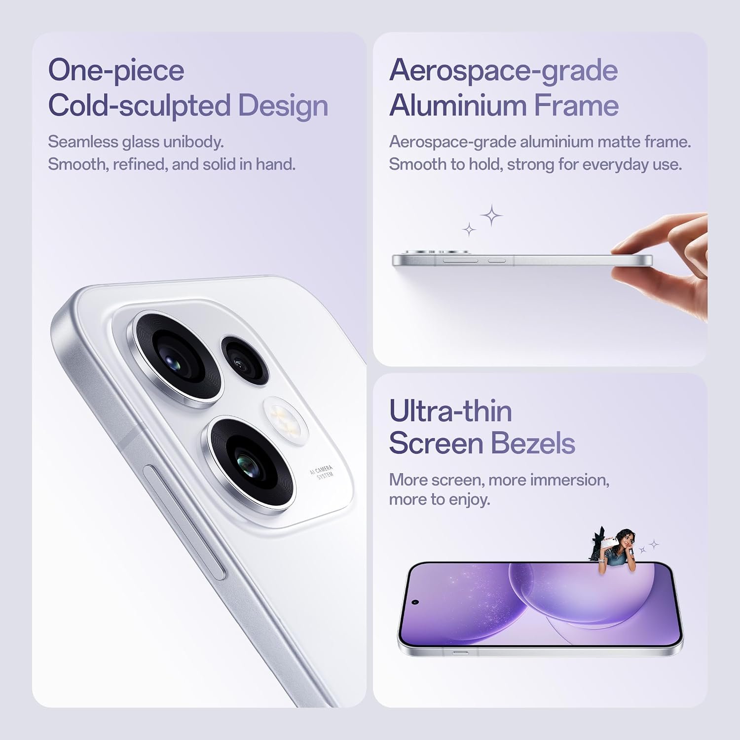 Oppo Reno16 5G (Starry White, 8GB, 256GB) | 3D Design | 50MP 3.5X Telephoto Camera | 4K 60fps HDR Video | AI Remix Collage | Snapdragon 7 Gen 4 | 6700mAh 80W SUPERVOOC | ColorOS 16 | IP69K - Image 6