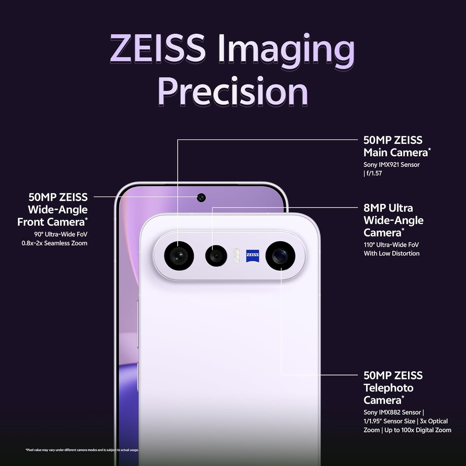 vivo X300 FE 5G (Lilac Purple, 12GB RAM, 256GB Storage) with No Cost EMI/Additional Exchange Offers - Image 5