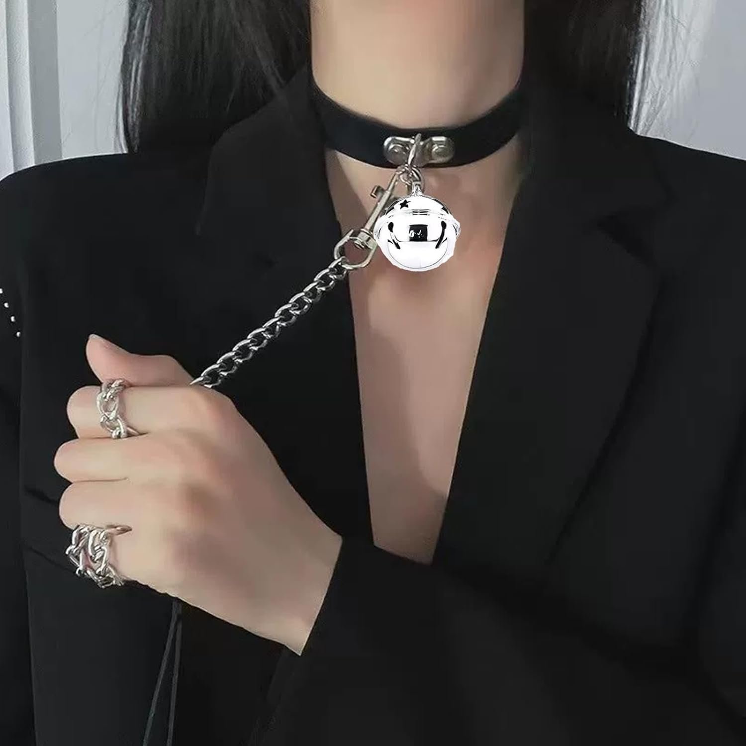 BDSM Sex Toys, Nipple Clamps, and Adjustable Leather Collars with Ropes, Designed for Breast Stimulation and Pulling Pleasure, Enhancing Intimacy, Suitable for Everyone(Heart-Shaped Design). - Image 8