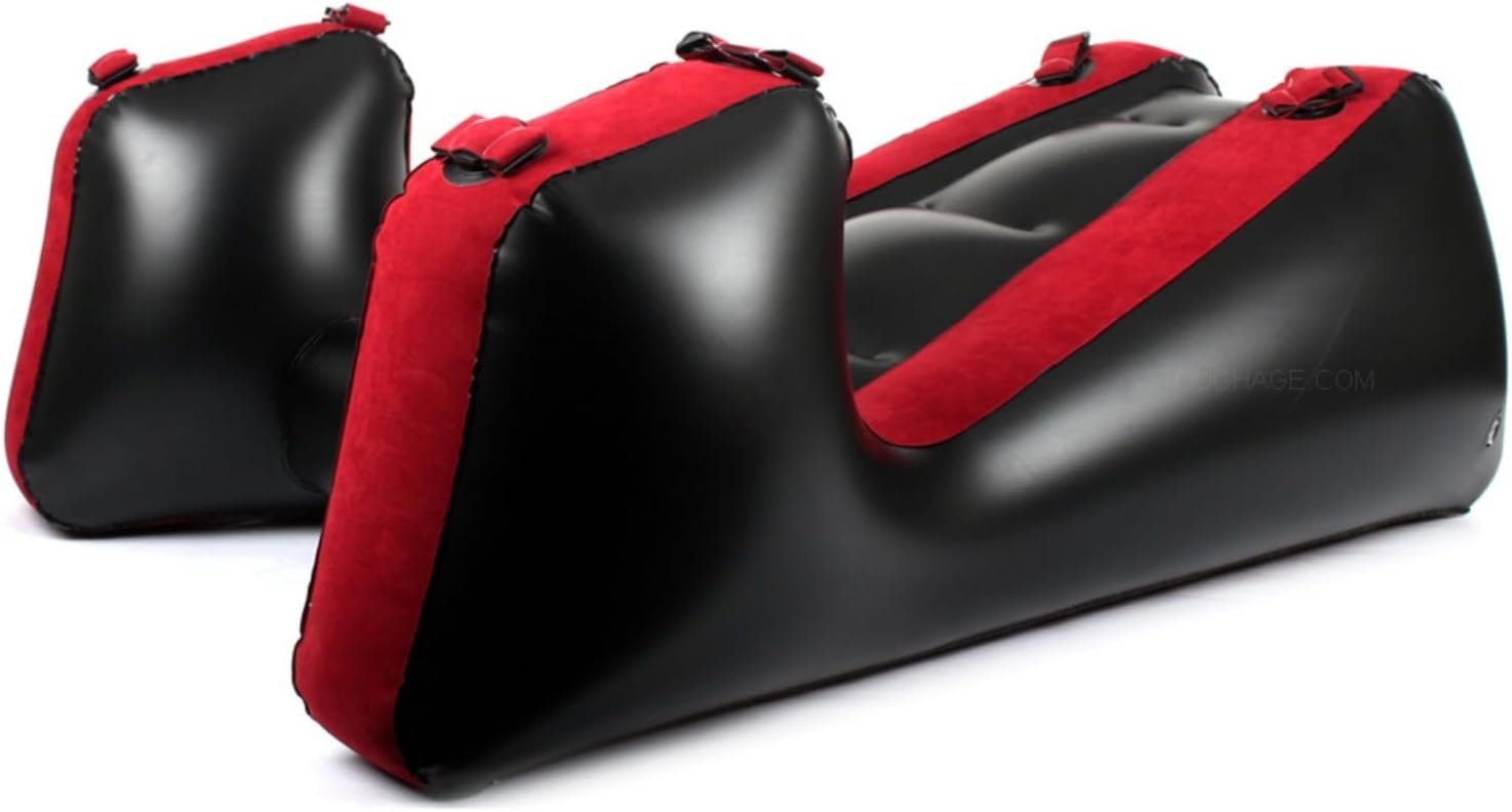 NUHUi Large Sexy Chaise Sofa Chair Sex Furniture Pillows Love Inflatable Ramps Cushions Bedroom Couples Set Toys Include Electric Air Pump +3Pcs Male & Female Magic Wand Massage Attachments - Image 5