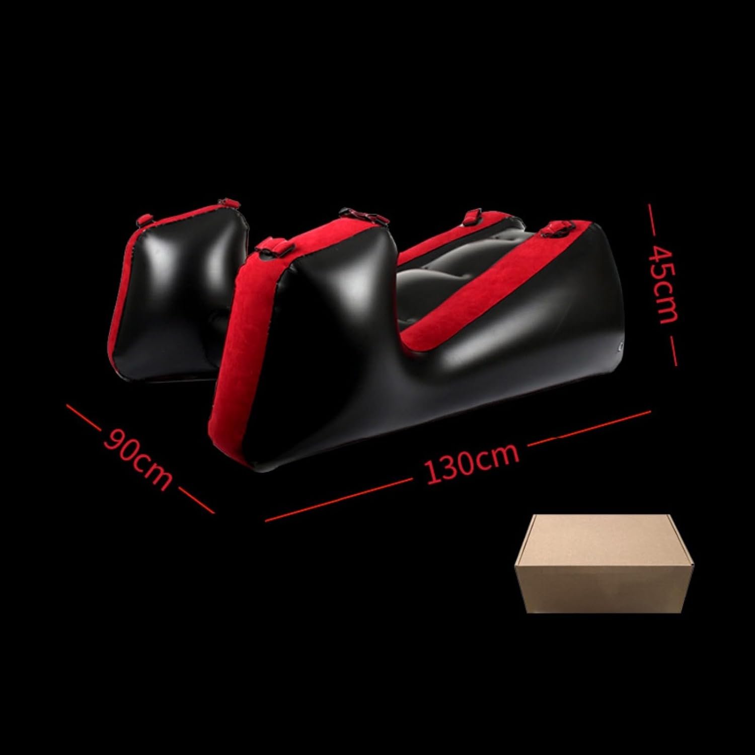 NUHUi Large Sexy Chaise Sofa Chair Sex Furniture Pillows Love Inflatable Ramps Cushions Bedroom Couples Set Toys Include Electric Air Pump +3Pcs Male & Female Magic Wand Massage Attachments - Image 6