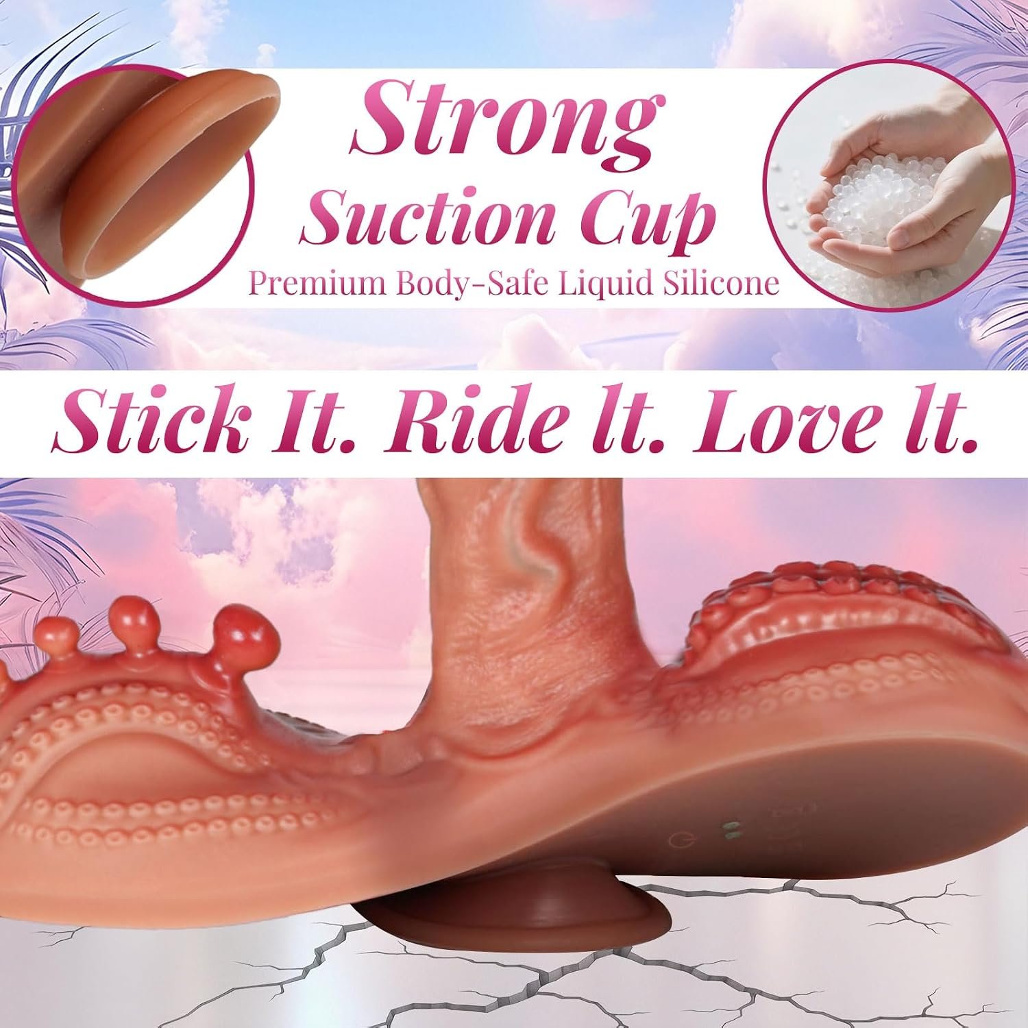 Riding Dildo Vibrator Sex Toy, 6 in 1 Sit and Ride Thrusting Dildo | Thrusting & Vibrating & Heating for G Spot Clit Dual Stimulation, Realistic Dildo Anal Vibrator with Suction Cup for Women - Image 5