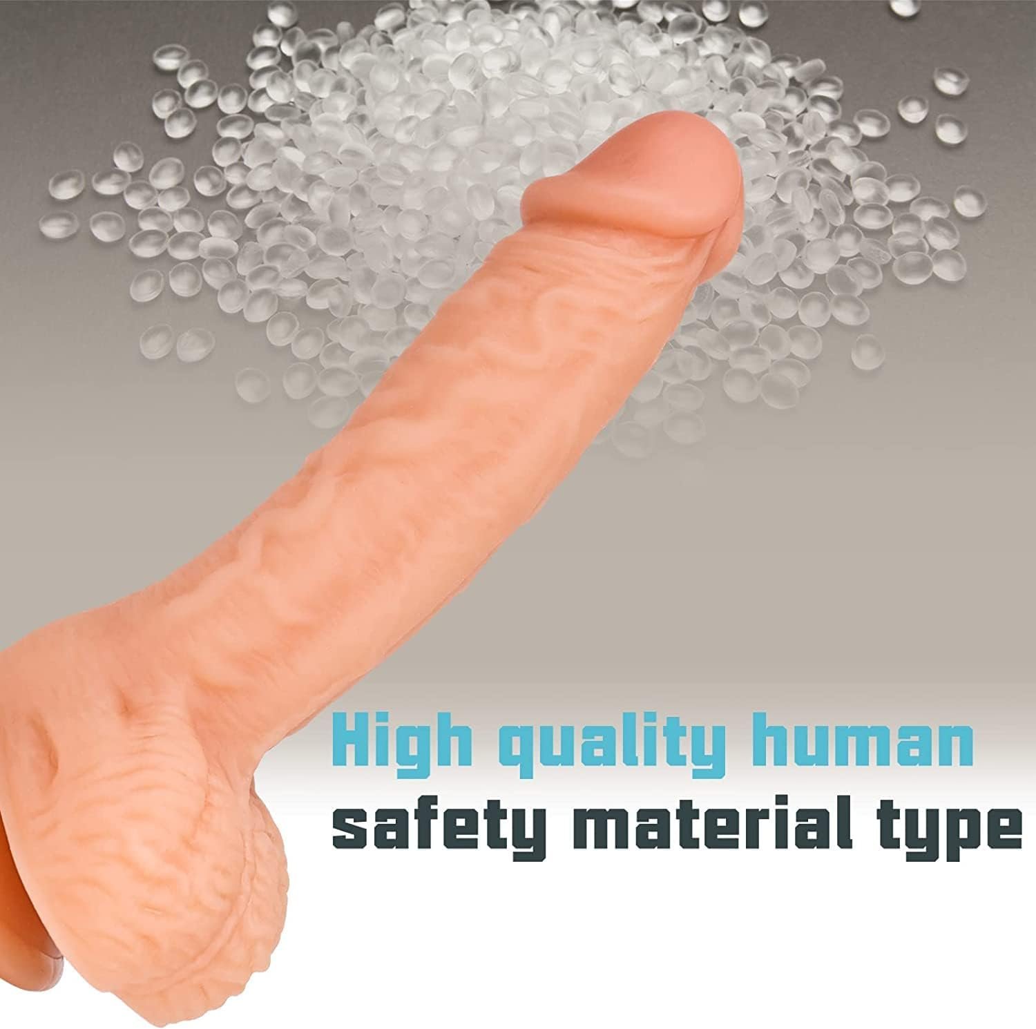 Vikkiy 7.3" Realistic Soft Silicone Dildo with Powerful Suction Cup, Flesh | Feels Like Skin, Safe for beginners, G spot Stimulator, Flexible Lifelike Texture, Hands-Free Use, for Solo and Couples - Image 6