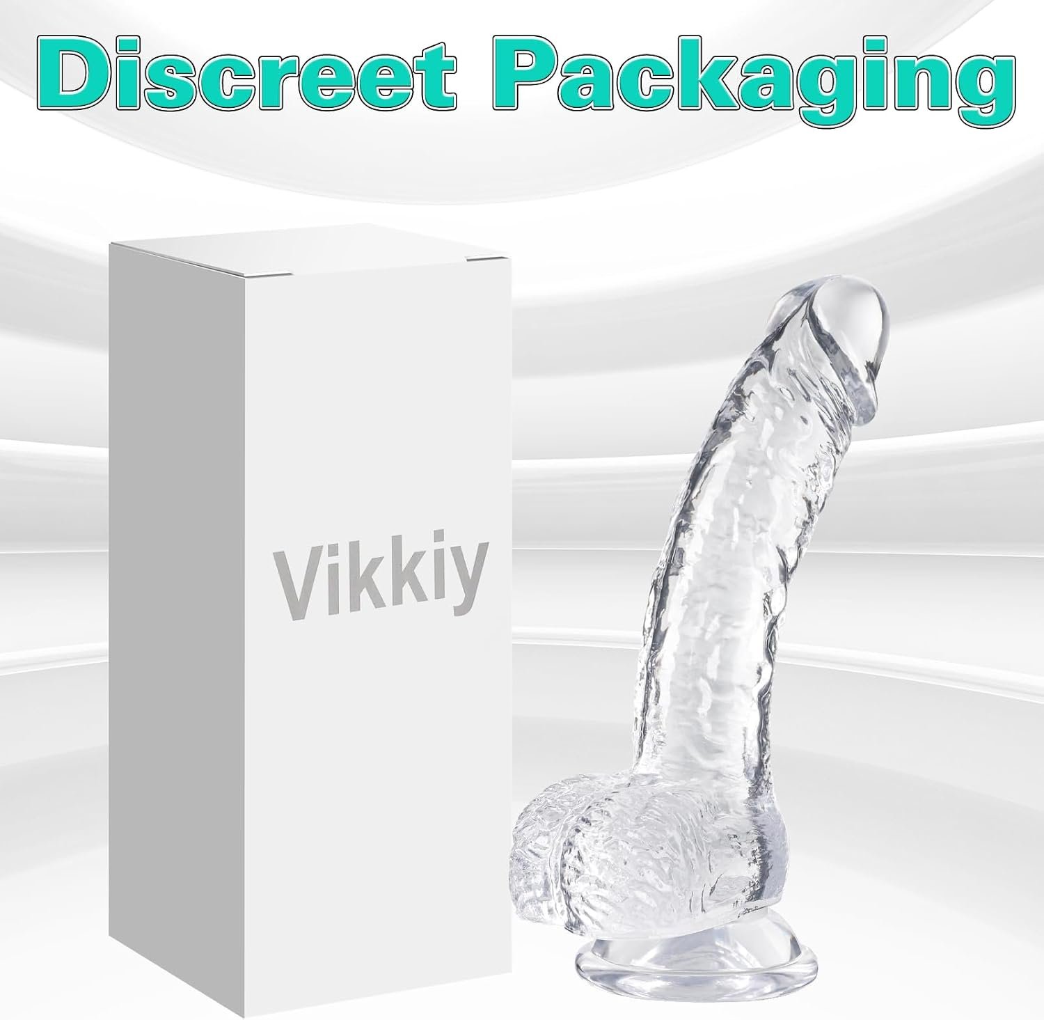 Clear Realistic Dildo, 7.3 Inch Feels Like Skin Body-Safe Material | G spot Stimulator Dildos, Strong Suction Cup for Hands-Free Play, Adult Sex Toys Suitable for Women Men Gay ＆ Couple - Image 7