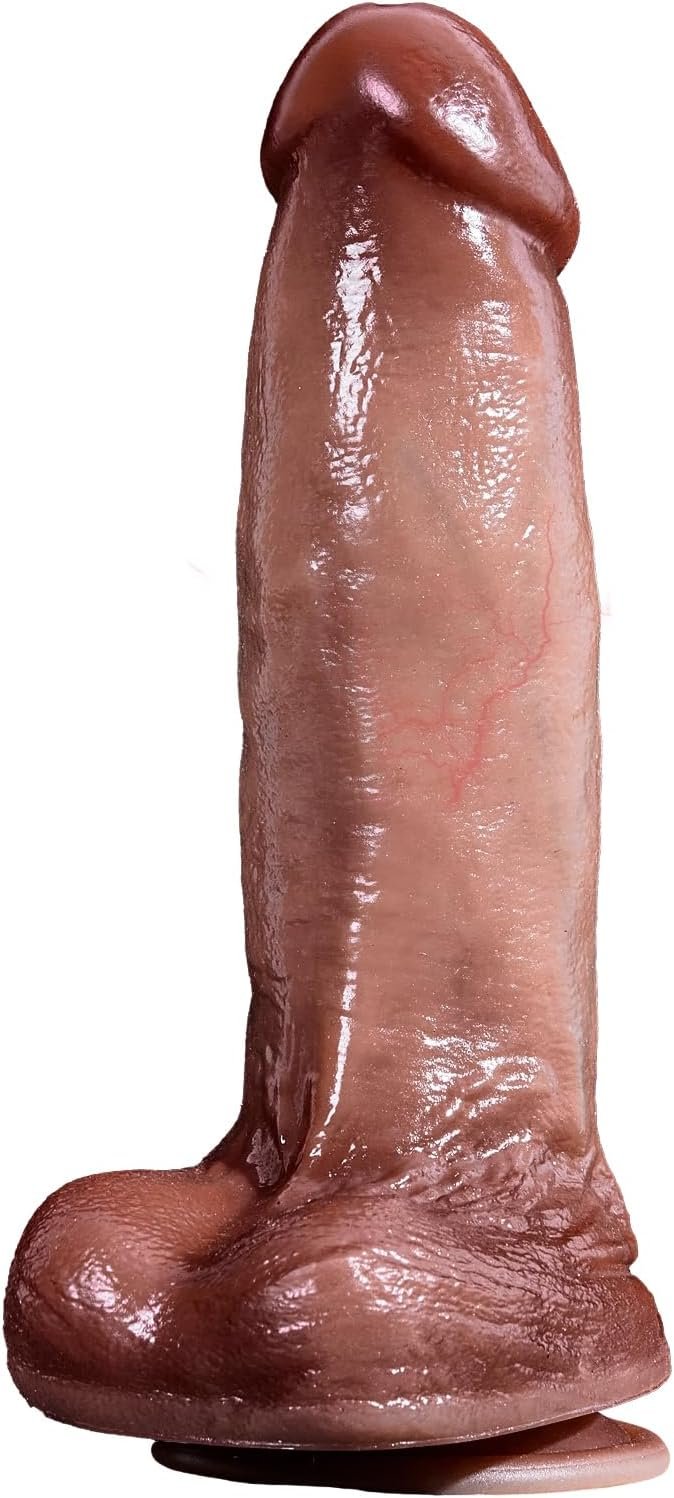 9 Inch Huge Thick Dildo - Dual-Density Silicone Material with Strong Suction Cup, G-Spot Stimulation Realistic Dildo, Anal Sex Toy for Men and Women,for Couples Adult Toys - Image 3