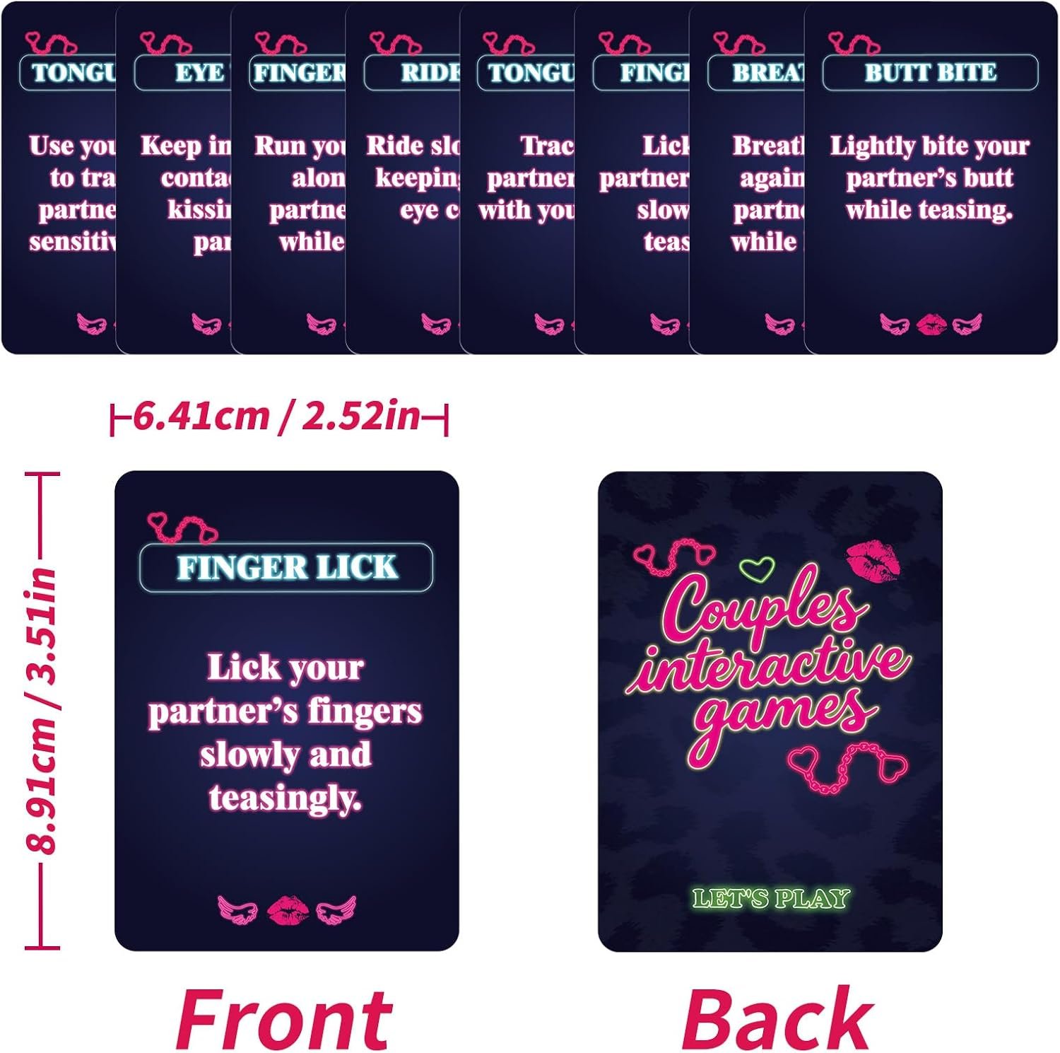 Card Game for Adults - Naughty Romantic Couple Games for Date Night, Sex Card Games Adults Only, Bachelorette Party Drinking Games, Foreplay Sex Toys & Intimacy Accessories for Couples - Image 5