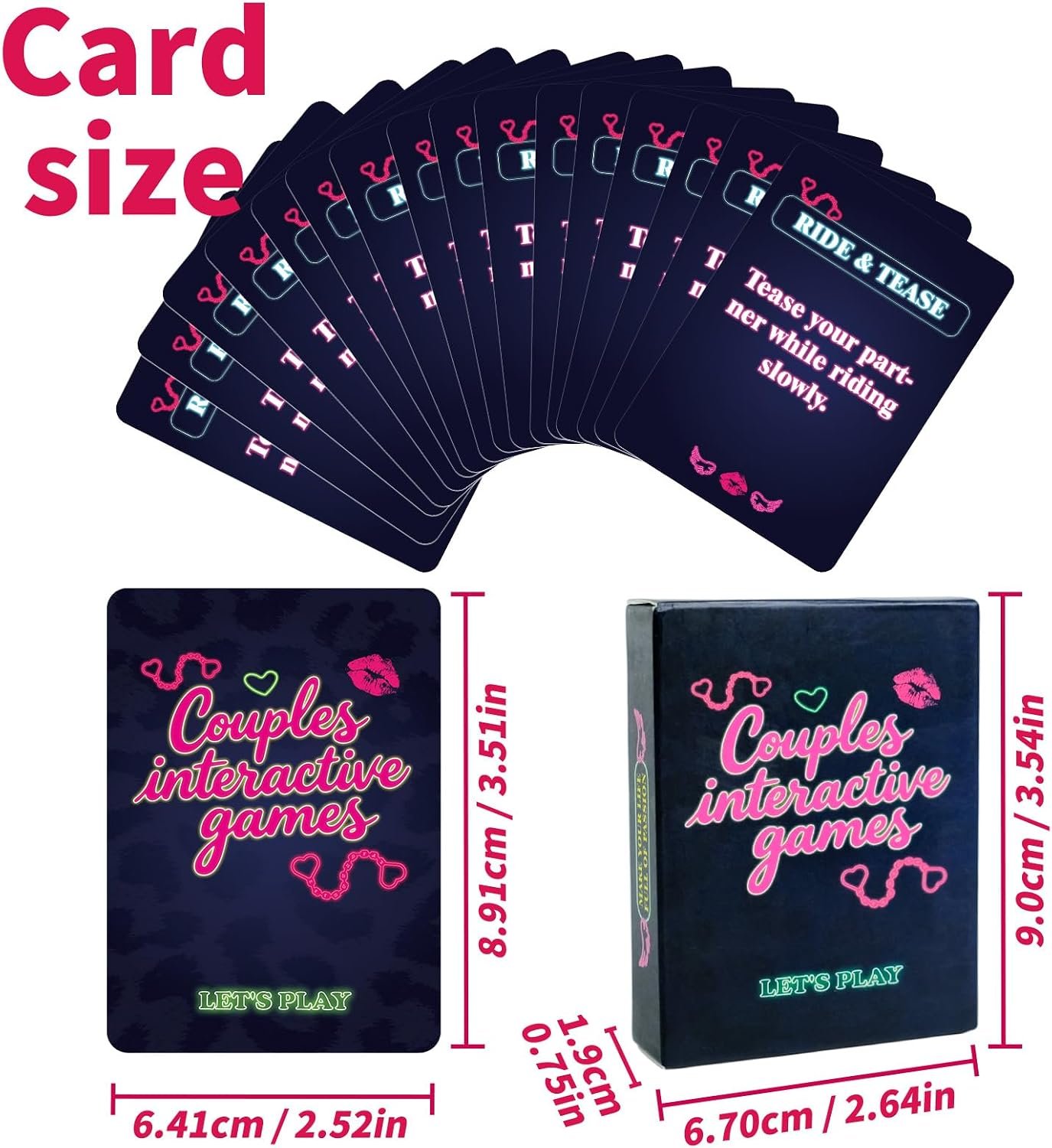 Card Game for Adults - Naughty Romantic Couple Games for Date Night, Sex Card Games Adults Only, Bachelorette Party Drinking Games, Foreplay Sex Toys & Intimacy Accessories for Couples - Image 6