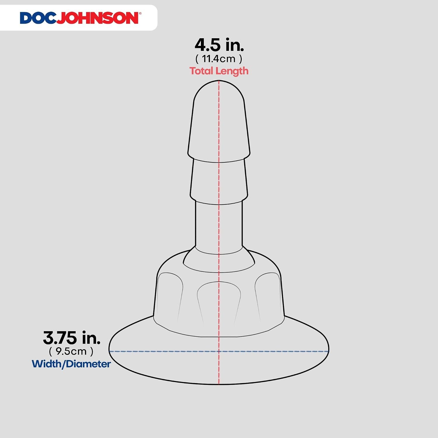 Doc Johnson Vac-U-Lock - Deluxe 360 Degree Swivel Suction Cup Plug - Swivels in Any Direction & Angle to Work Every Hot Spot, Black - Image 4