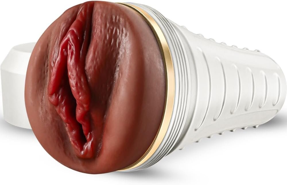 Male Masturbator Realistic Pocket Pussy Vagina Textured with 7.5in Depth Soft and Fleshy Texture,Penis Training Masturbators Sex Machine Toy for Men (Brown) - Image 2