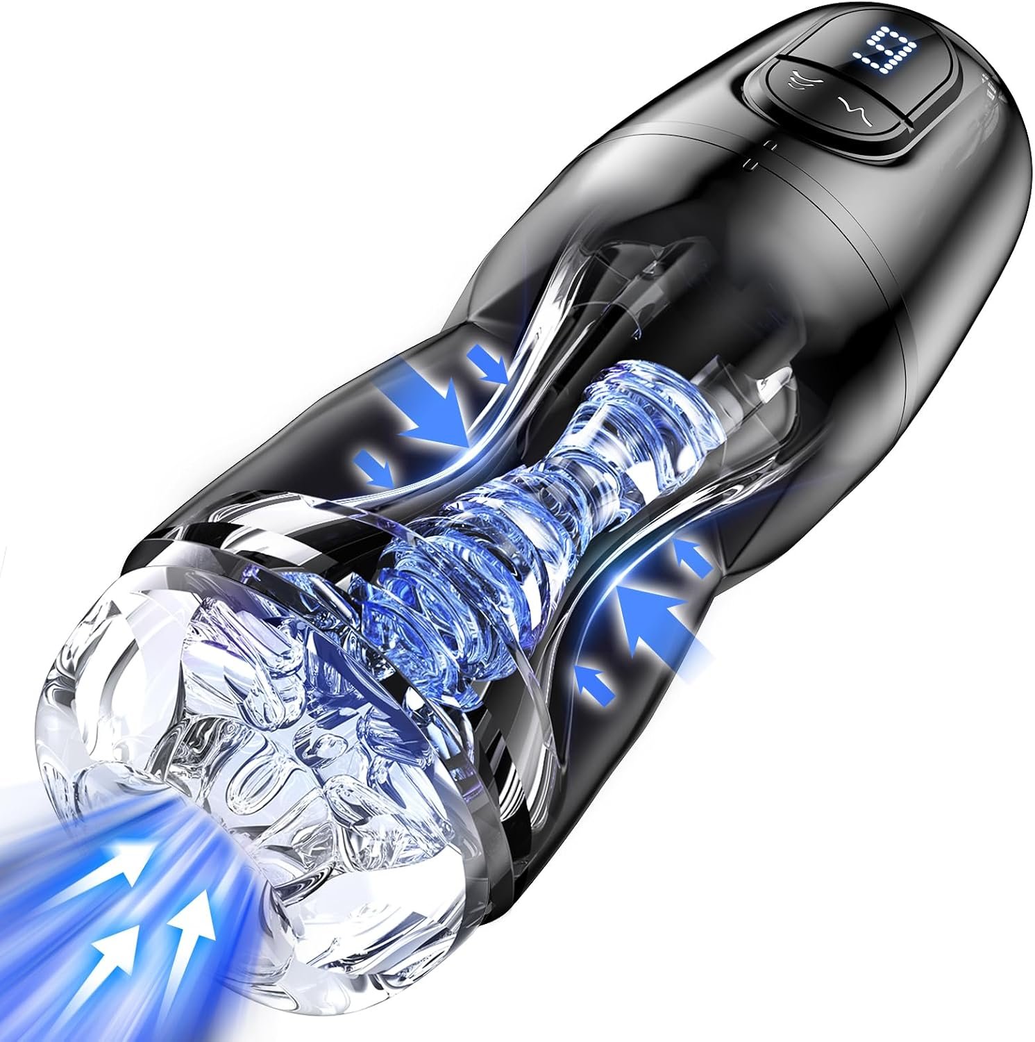 Suction Male Masturbator, AI Pocket Pussy with 7 Modes Adult Toys | Hands-free suction male stroker with 7 modes, 3D textured sleeve, AI interaction, removable cup, and easy-clean design - Image 10