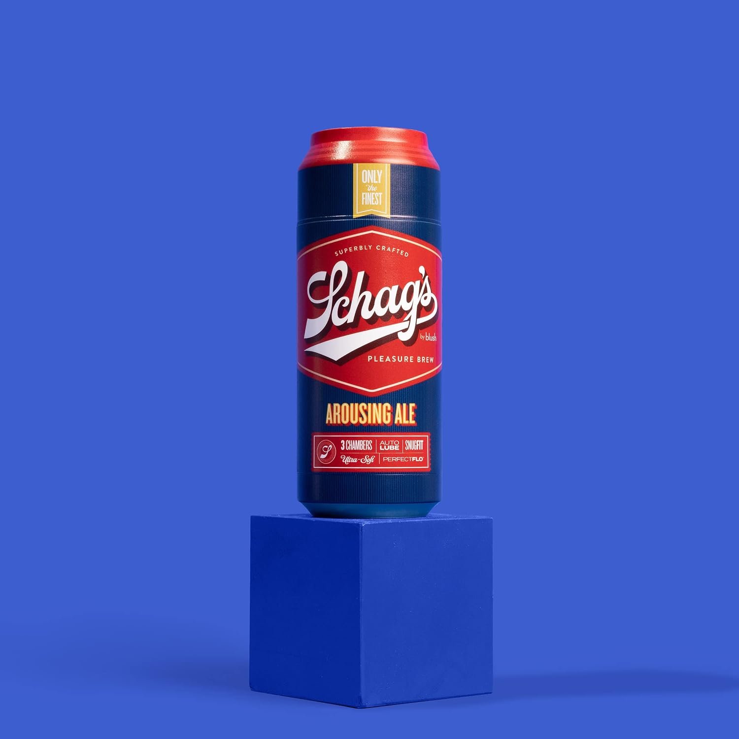 Blush Schag’s: Arousing Ale 7" Male Masturbator ~ Self-Lubricating Stroker ~ 3 Ultimate Pleasure Chambers ~ Ribbed & Ticklers for Lifelike BJs Feel Sleeve ~ PerfectFlo Stroking Sex Toys for Men~ Clear - Image 6