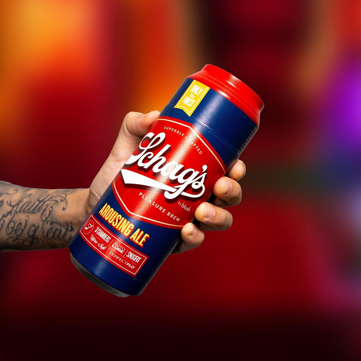 Blush Schag’s: Arousing Ale 7" Male Masturbator ~ Self-Lubricating Stroker ~ 3 Ultimate Pleasure Chambers ~ Ribbed & Ticklers for Lifelike BJs Feel Sleeve ~ PerfectFlo Stroking Sex Toys for Men~ Clear - Image 7