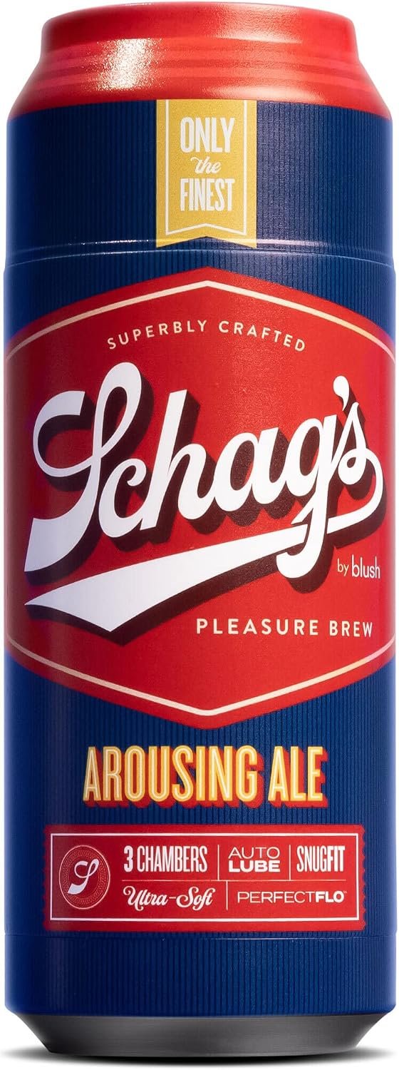 Blush Schag’s: Arousing Ale 7" Male Masturbator ~ Self-Lubricating Stroker ~ 3 Ultimate Pleasure Chambers ~ Ribbed & Ticklers for Lifelike BJs Feel Sleeve ~ PerfectFlo Stroking Sex Toys for Men~ Clear - Image 8