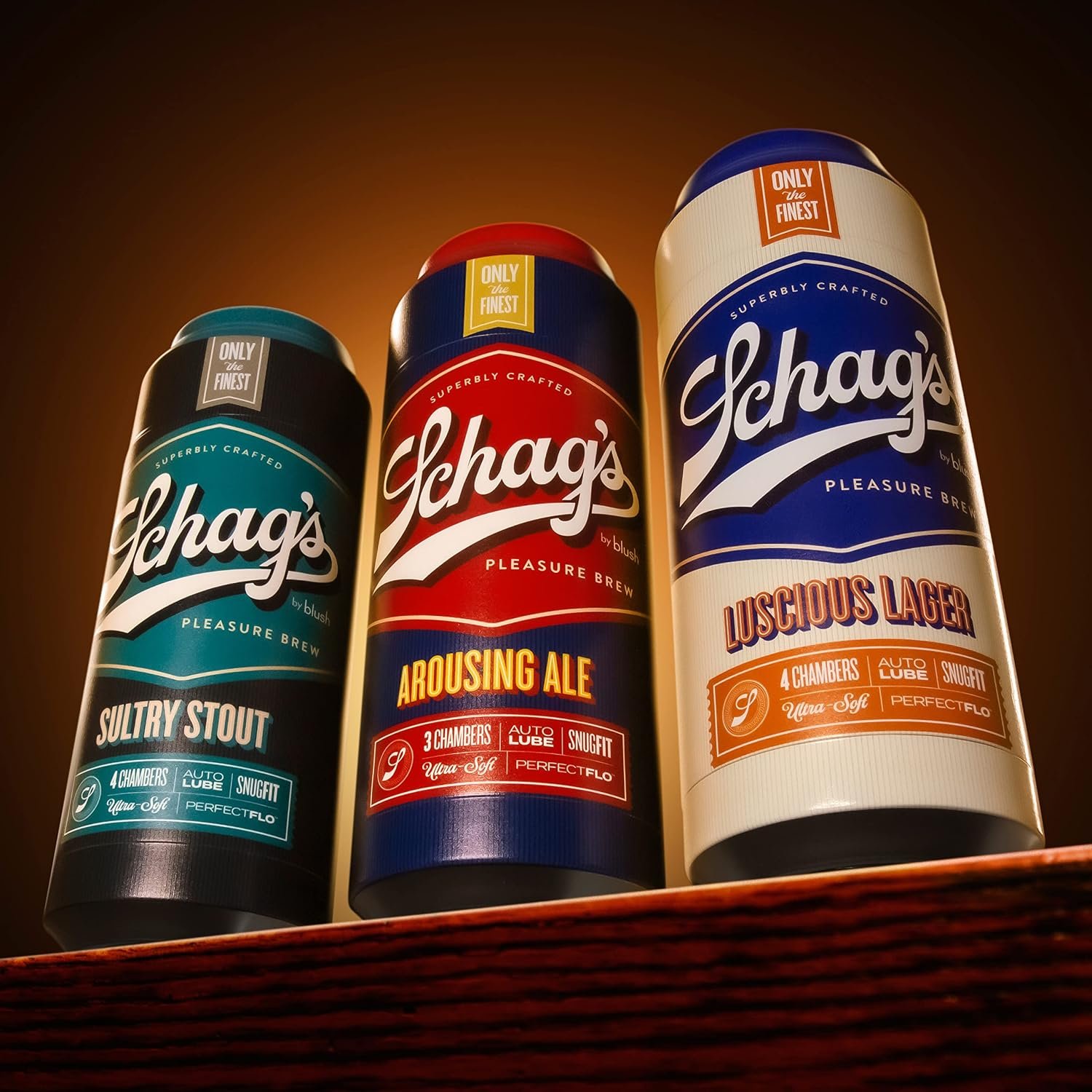 Blush Schag’s: Arousing Ale 7" Male Masturbator ~ Self-Lubricating Stroker ~ 3 Ultimate Pleasure Chambers ~ Ribbed & Ticklers for Lifelike BJs Feel Sleeve ~ PerfectFlo Stroking Sex Toys for Men~ Clear - Image 9