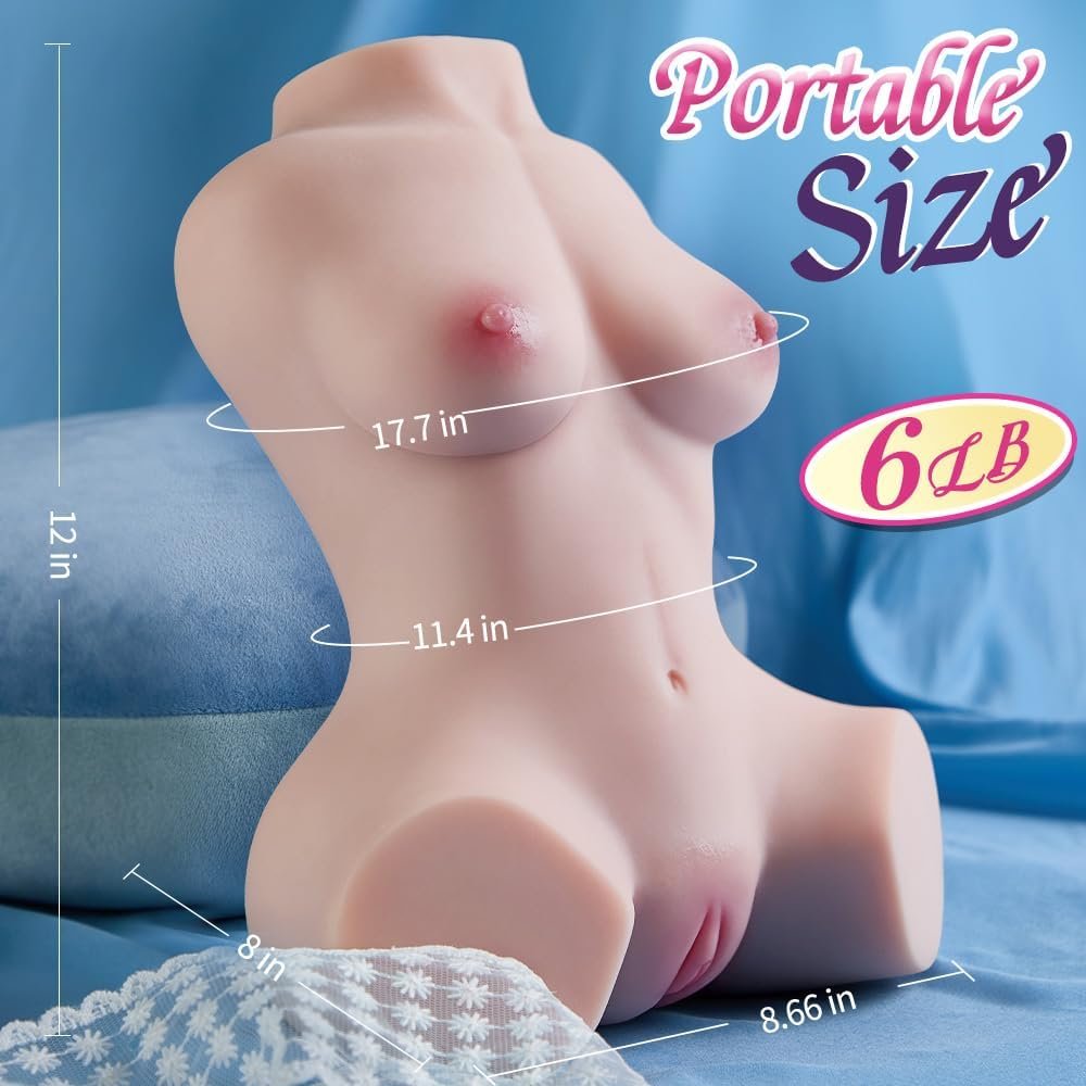 Vibrating Male Masturbator Sex Doll with 7 Mode,Lifelike Perky Chest Design | 6LB Realistic Torso Adult Sex Toy with Automatic Realistic Pocket Pussy Masturbator Stroker for Men Pleasure - Image 5