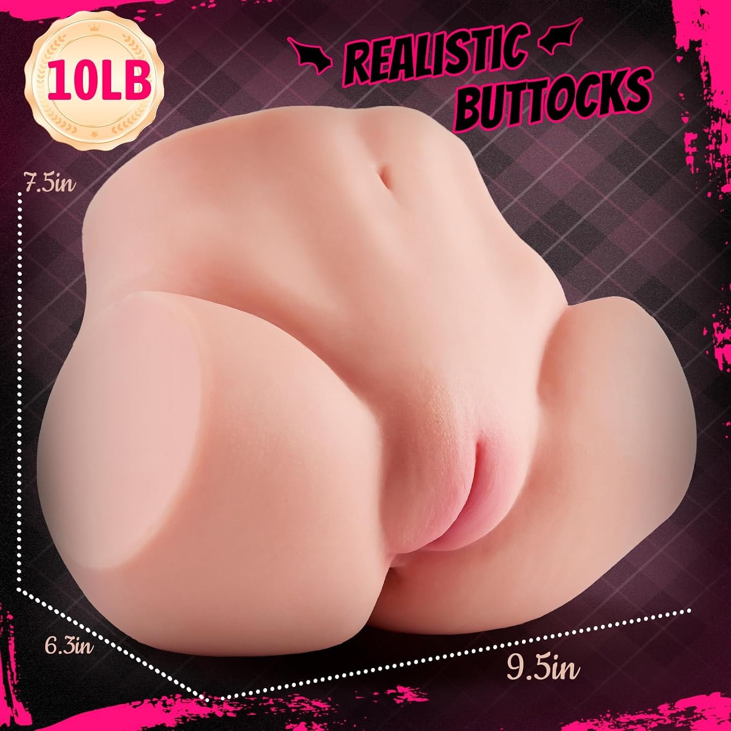 10LB Sex Doll-144 Sucking Vibrating Modes Electric Penis Pump - Tight Labia | Realistic Male Masturbator with Plump Labia,Sex Dolls for Men Silicone Pocket Pussy with 3D Vaginal Channel Adult Sex Toys - Image 6