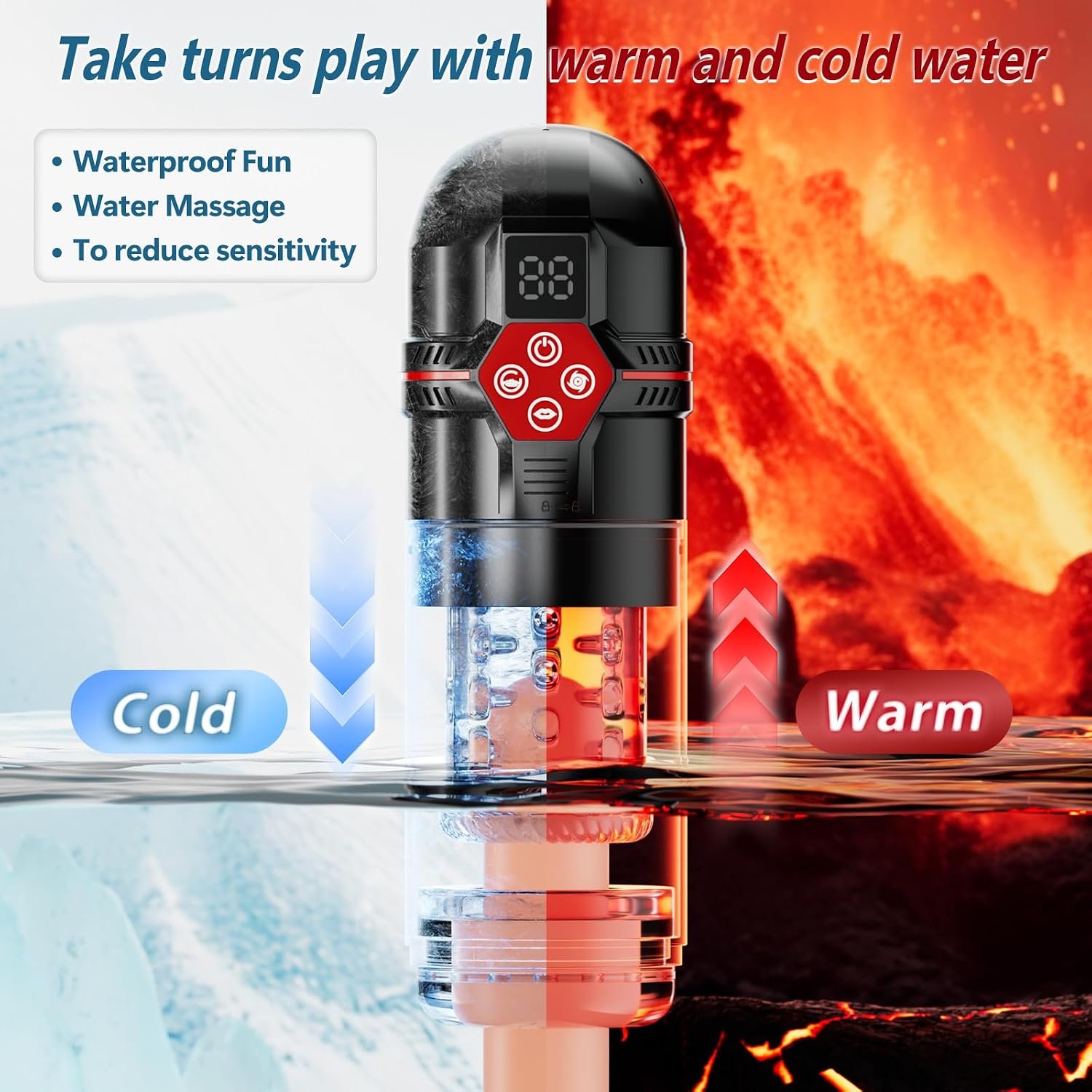 Mrgras Male Masturbator Penis Pump - AI Sync Male Sex Toys for Men with 12 S Vacuum Pump & 7 Thrusting Rotating Vibrating Sucking Licking Adult Toys Mens Sex Toys Pocket Pussy Pumps & Enlargers - Image 7