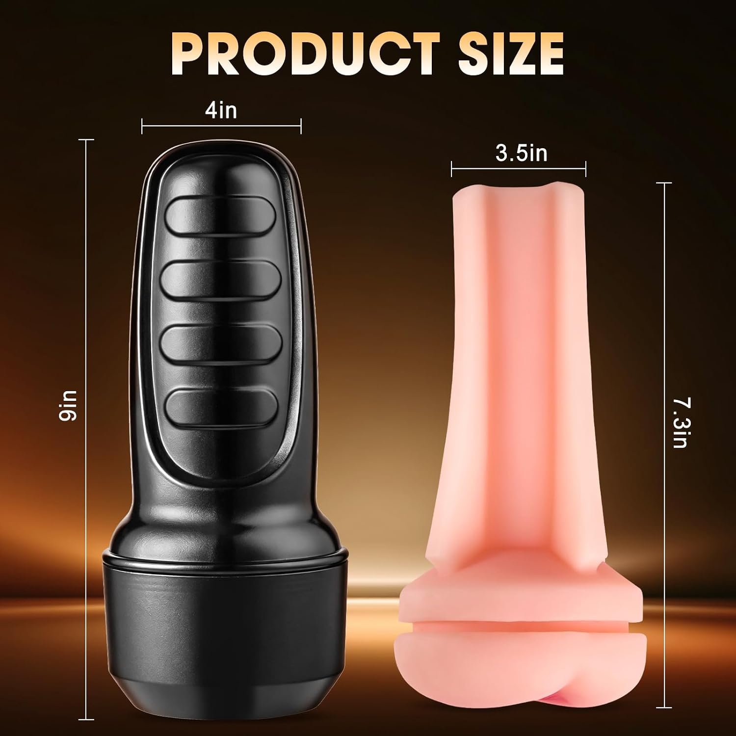 Anal Male Masturbator with 7.3" Depth Textured Sleeve,Adjustable Suction | Realistic Anal Sex Play – Soft Fleshy Texture & Adjustable Suction, Manual Stroker for Penis Training, Adult Sex Toy for Men - Image 7