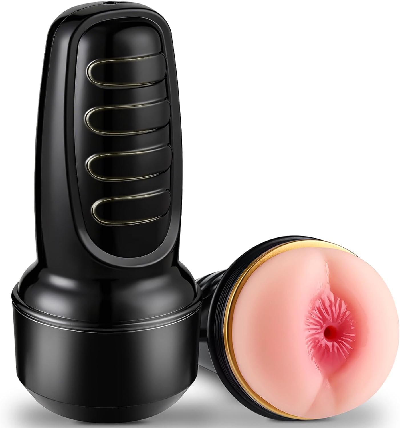 Anal Male Masturbator with 7.3" Depth Textured Sleeve,Adjustable Suction | Realistic Anal Sex Play – Soft Fleshy Texture & Adjustable Suction, Manual Stroker for Penis Training, Adult Sex Toy for Men - Image 8