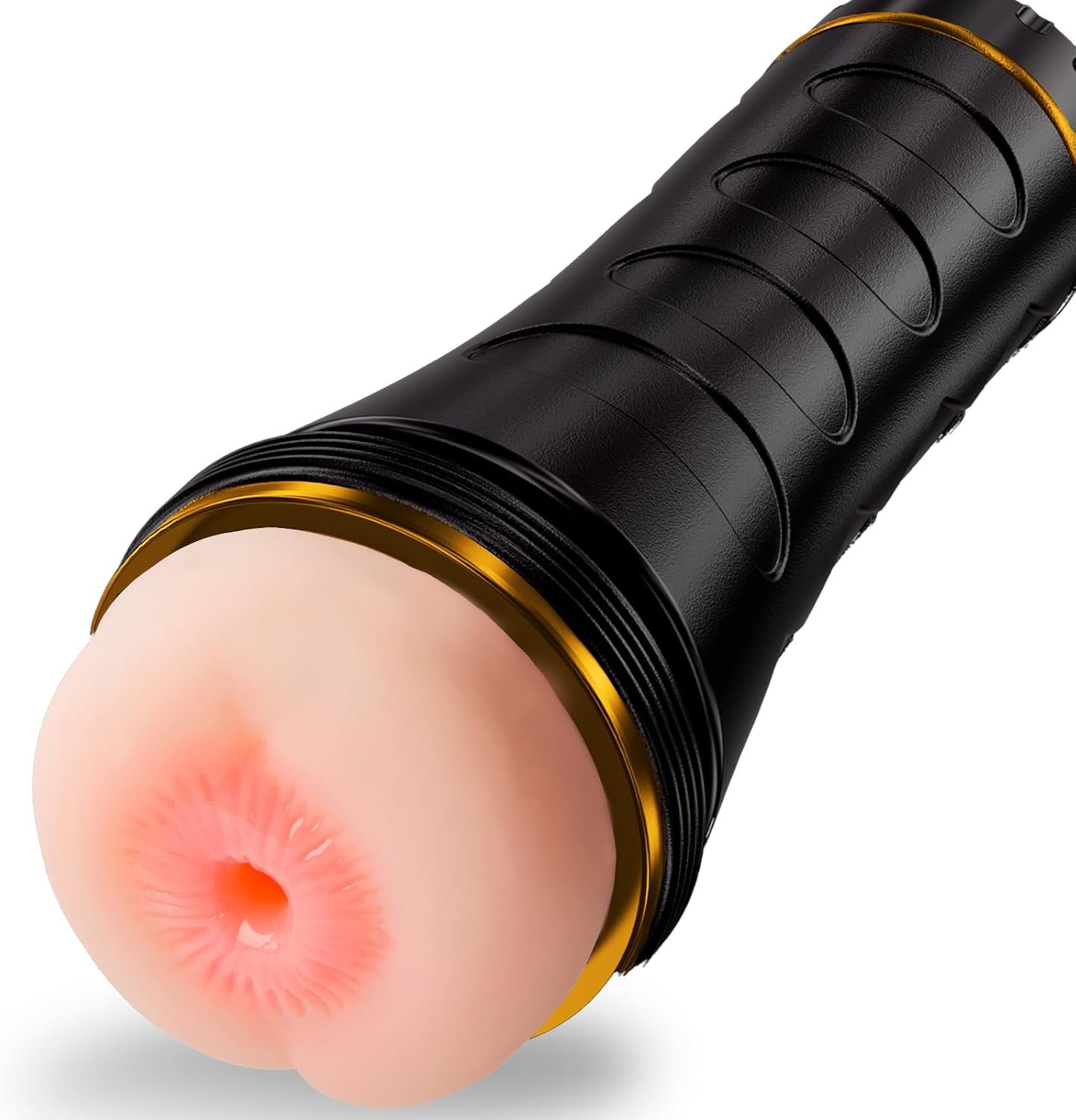 Anal Male Masturbator with 7.3" Depth Textured Sleeve,Adjustable Suction | Realistic Anal Sex Play – Soft Fleshy Texture & Adjustable Suction, Manual Stroker for Penis Training, Adult Sex Toy for Men - Image 9