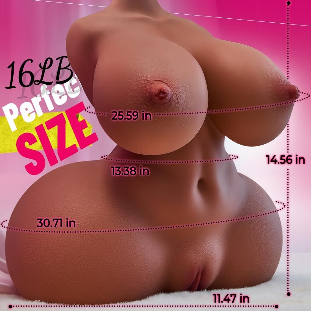 16LB BBW Male Masturbator Sex Doll for Men with Built-in Torso & Big Boob | Realistic Female Sex Dolls with Life Size Big Ass Male Toy, Tight Vagina & Anal, Adult Sex Toy for Men with Free Lube - Image 5