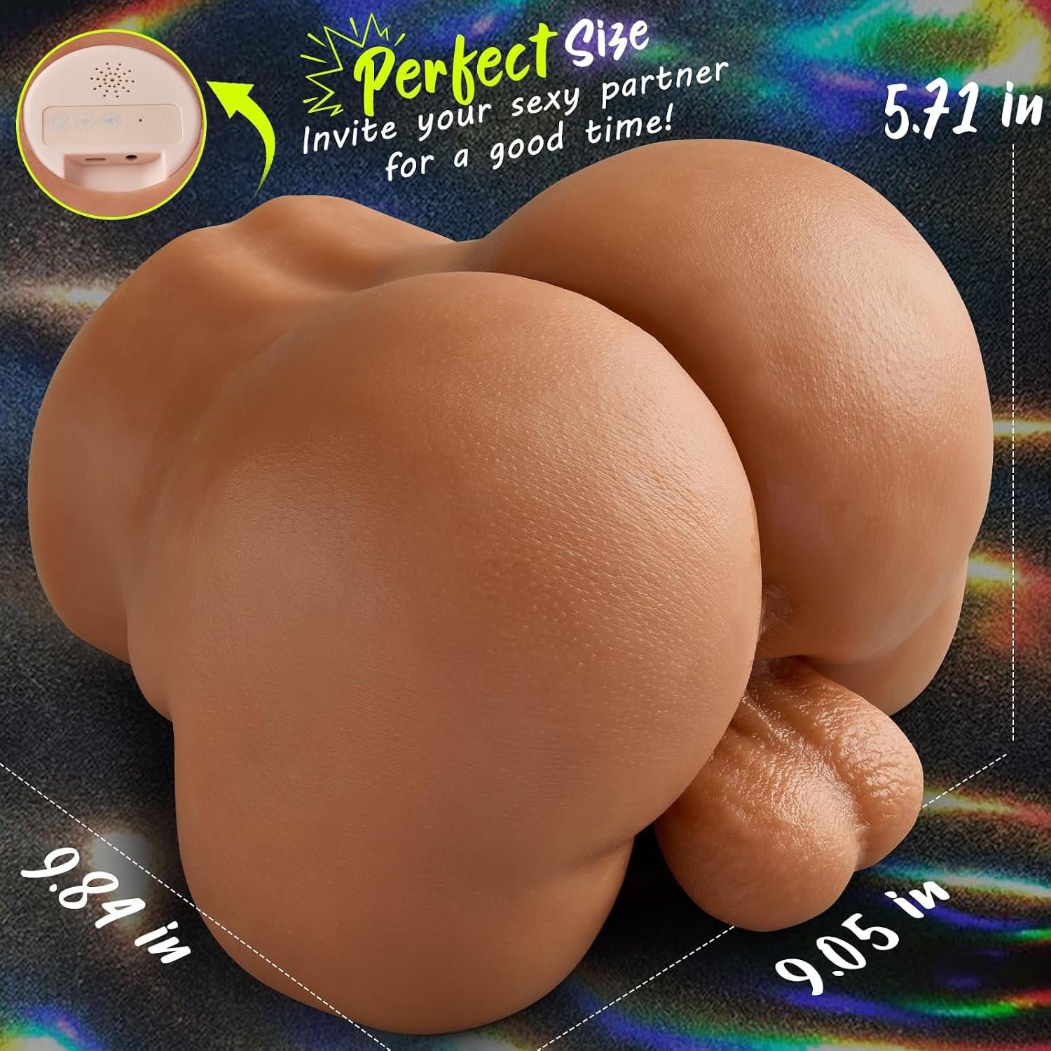 10LB Sex Doll with 144 Sucking Vibrating Modes- Lifelike Testicles and Anus | Tight Anus, Realistic Ass Gay Sex Toys with Bubble Butt, Male Stroker Butt Toy for Anal Play, Pocket Pussy Sex Toys for Men - Image 6