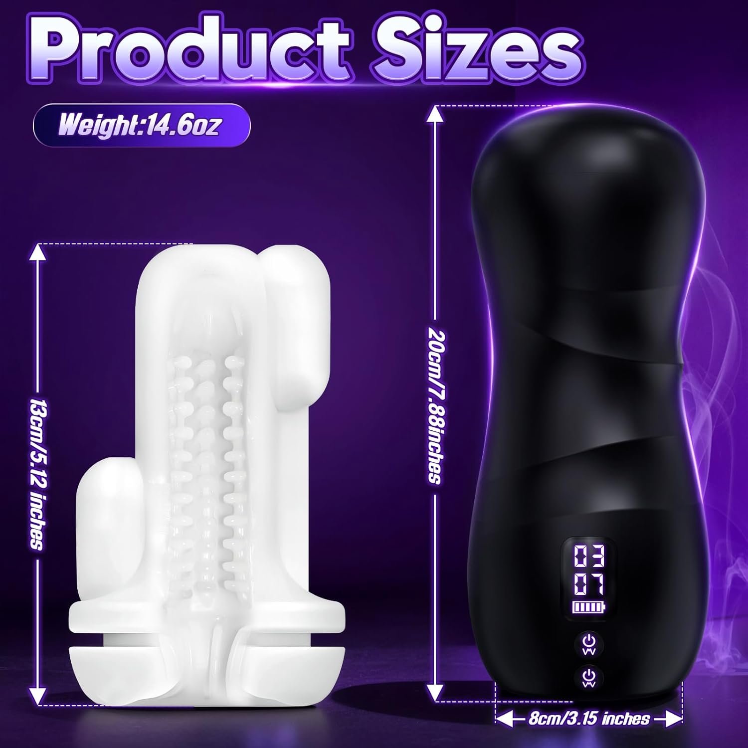 Male Masturbator Sex Toys for Men Stroker with 100 Custom Play Modes Adult Toys Blowjob Machine Dual Motors Silicone Adult Pleasure Cup - Image 7