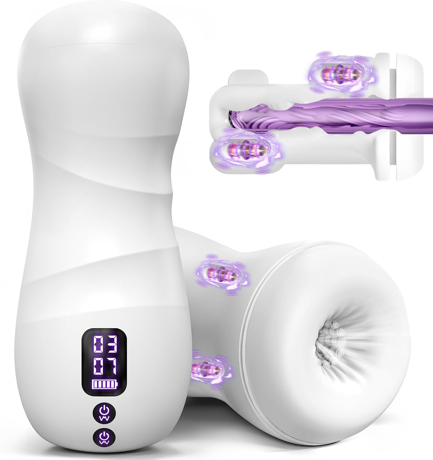 Male Masturbator Sex Toys for Men Stroker with 100 Custom Play Modes Adult Toys Blowjob Machine Dual Motors Silicone Adult Pleasure Cup - Image 8