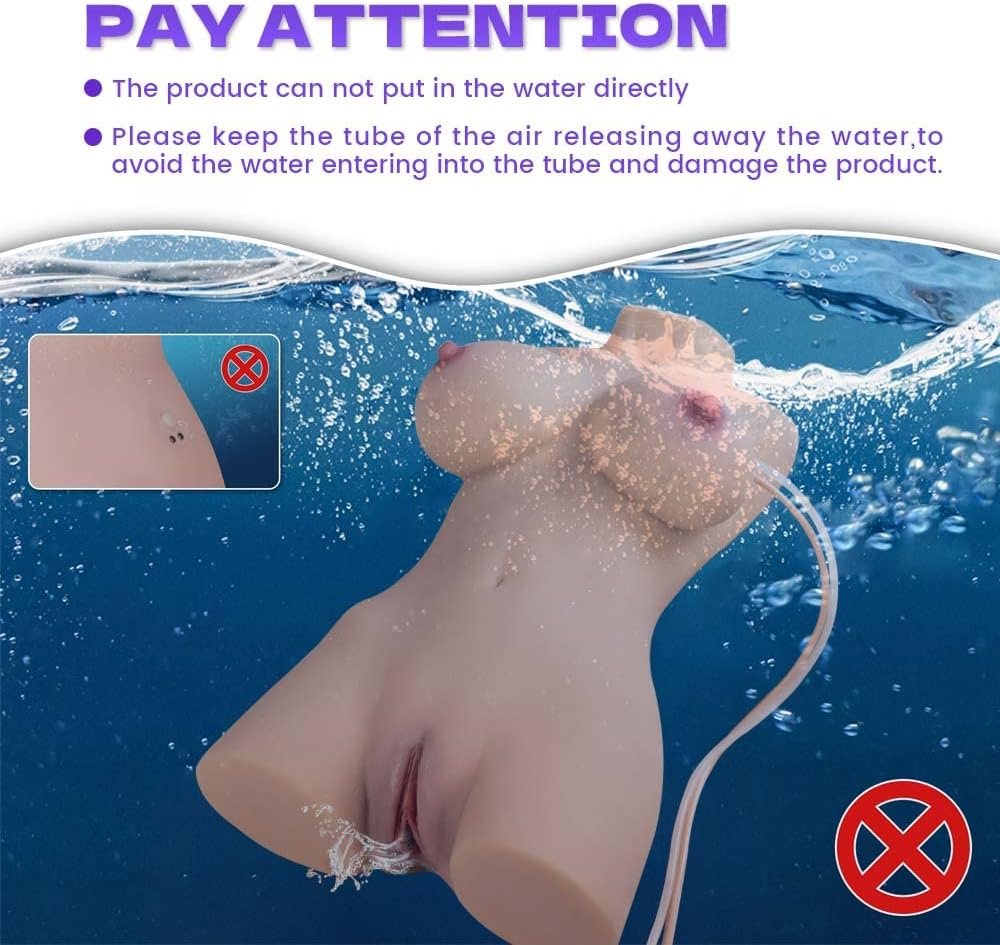 12.7LB Automatic Cleaning Sucking Vibrating Sex Doll Male Masturbator | Sex Dolls Torso Lifelike Pocket Pussy Ass Big Boobs Sex Toys for Vaginal Anal Breast Use , Adult Toy for Men Masturbation - Image 7