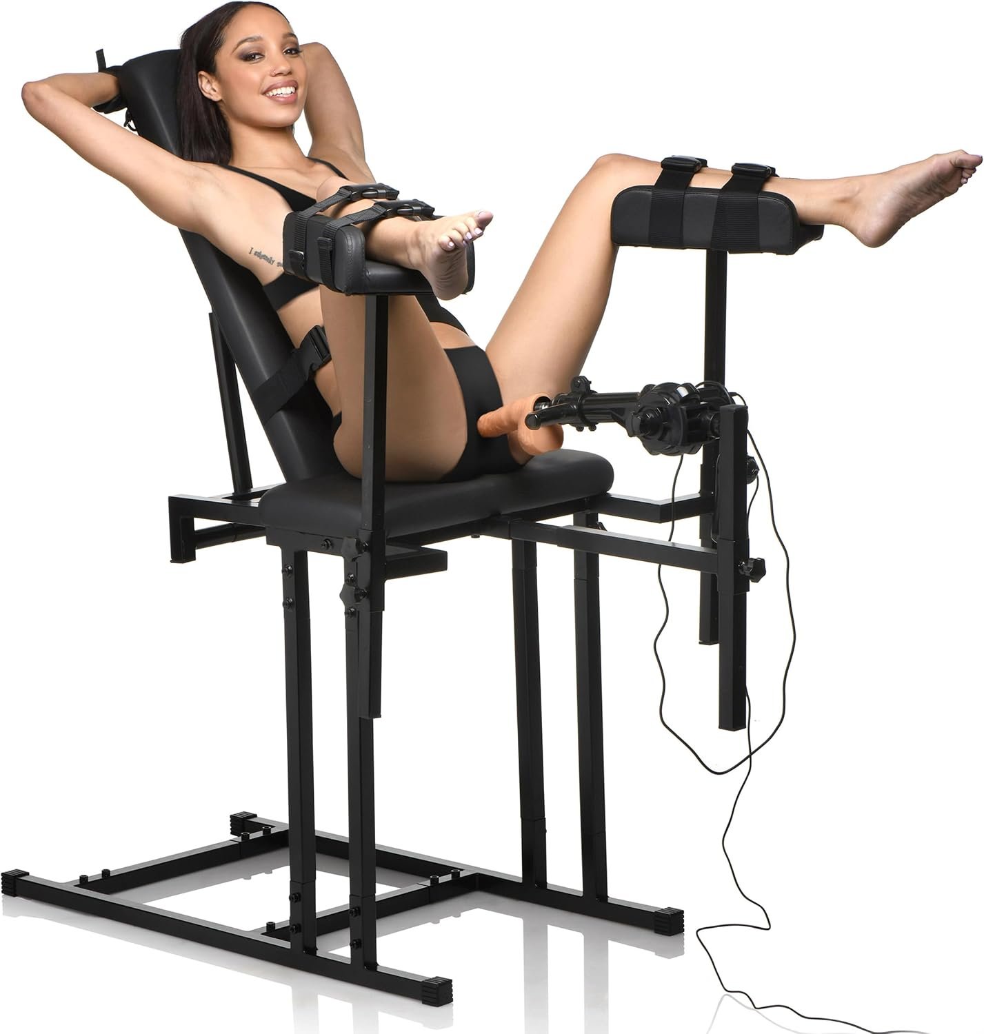 Master Series Adjustable Restraint Bench with Wrist Cuffs Men, Women - Image 10