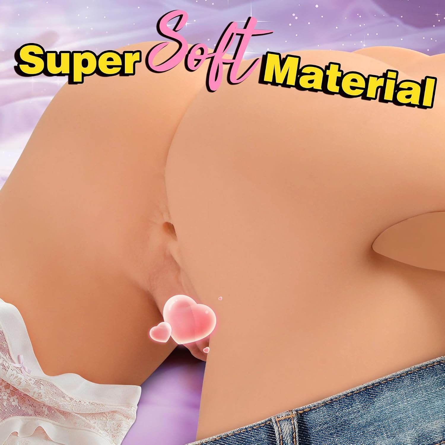 7.2LB Sex Doll Torso Realistic Pocket Pussy for Men with Poseable Legs | Male Sex Dolls Male Masturbator Ass Stroker with 3D Textured Deep Vagina and Tight Anus, Adult Toys for Men Masturbation - Image 5
