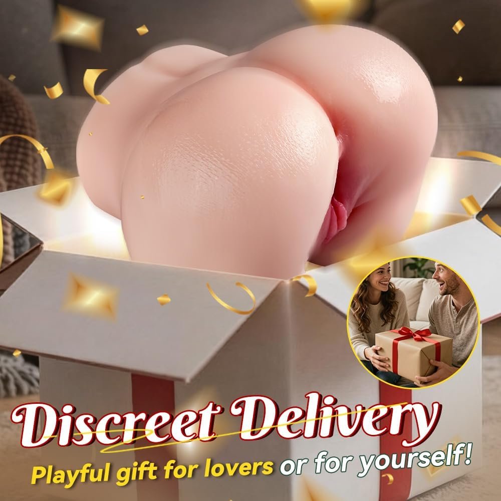 4.9LB Portable Pussy Ass Masturbator with Plump Butt for Men Masturbation | Pocket Pussy Male Masturbator with 2 Holes, Adult Toys Sex Doll with Vagina Anal Male Sex Toy for Man Pleasure - Image 6
