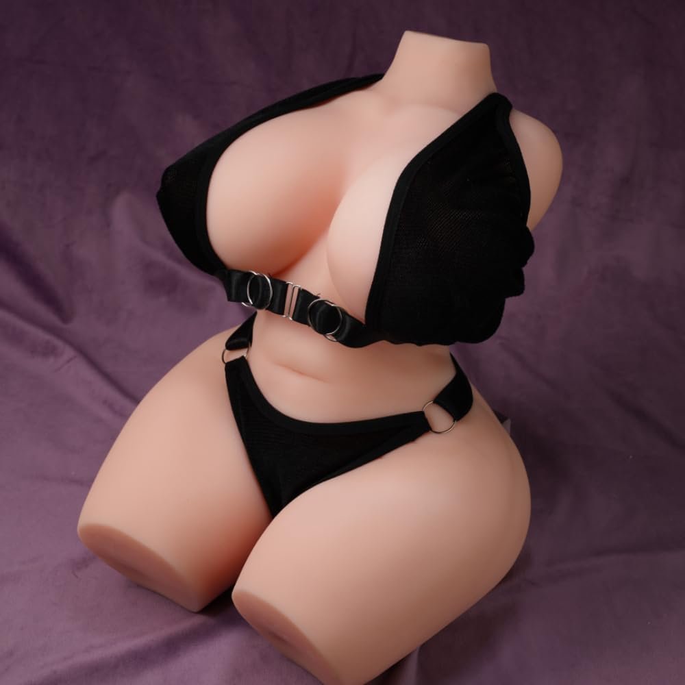 baiwatt Life Size Sex Doll Male Masturbator - 17.6LB Realistic Torso Sex Dolls 2:1 Hip-to-Waist Ratio Big Boobs & Soft Ass, Pocket Pussy Built-in Adjustable Skeleton Sex Toy for Men Masturbation - Image 9