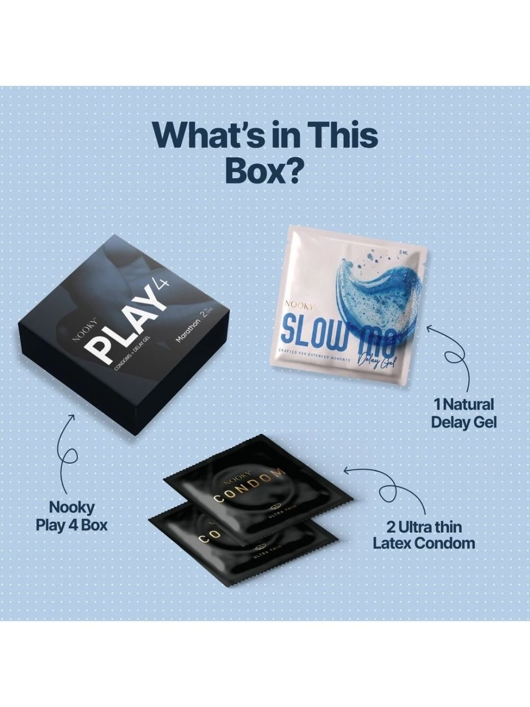 NOOKY NOOKY Marathon 2-In- 1 Ultra Thin Condom With Natural Delay Gel - Image 4