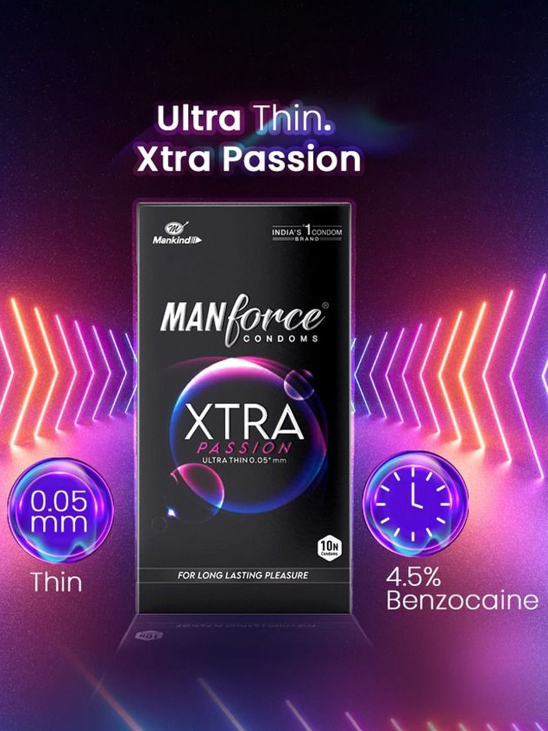 Set Of 9 Xtra Pleasure Dotted Climax Delay Condoms - Unflavoured - 10Pcs Each - Image 3