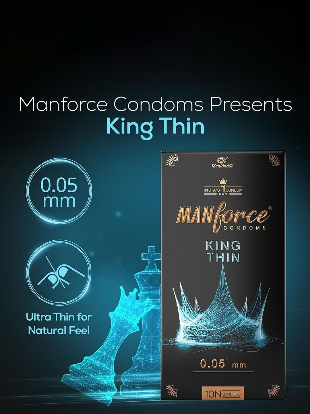 Manforce Set Of 8 King Thin Ultra-Thin Condoms - 10 Pcs Each - Image 5