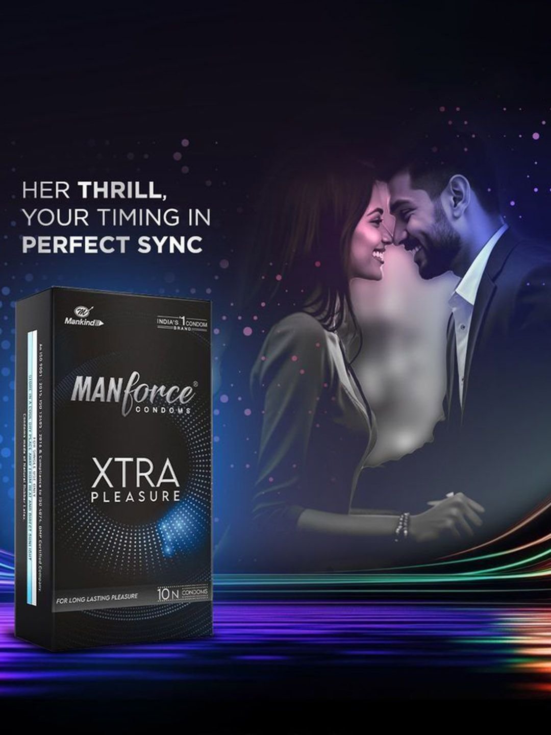 Set Of 8 Xtra Pleasure Dotted Climax Delay Condoms - Unflavoured - 10Pcs Each - Image 3