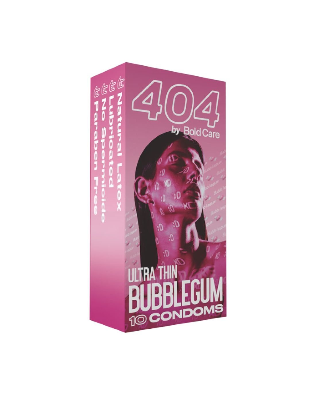 Bold Care Bold Care 404 Super Ultra Thin Bubblegum Flavored Condoms - 10 Pcs - Image 2