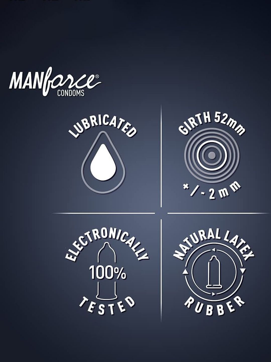Manforce Manforce Set of 4 Lubricated Wild Condoms - 20 Pcs Each - Image 4