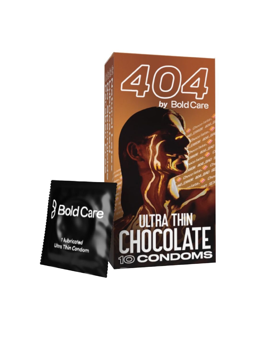Bold Care Bold Care 404 Super Ultra Thin Chocolate Flavored Condoms - 10 Pcs