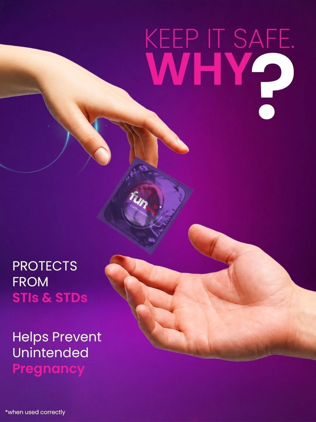 Funtime Funtime Set Of 2 Climax Control & Black Grapes Flavour Condoms - 10Pcs Each - Image 2