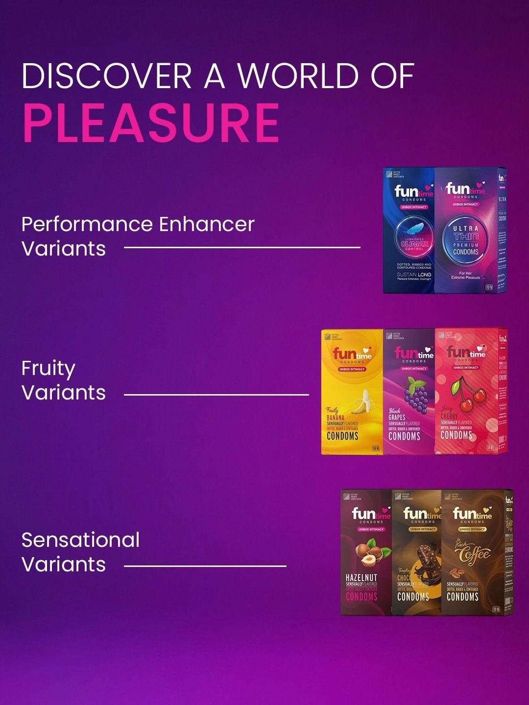 Funtime Funtime Set Of 2 Chocolate & Ultrathin Flavour Condoms - 10Pcs Each - Image 6