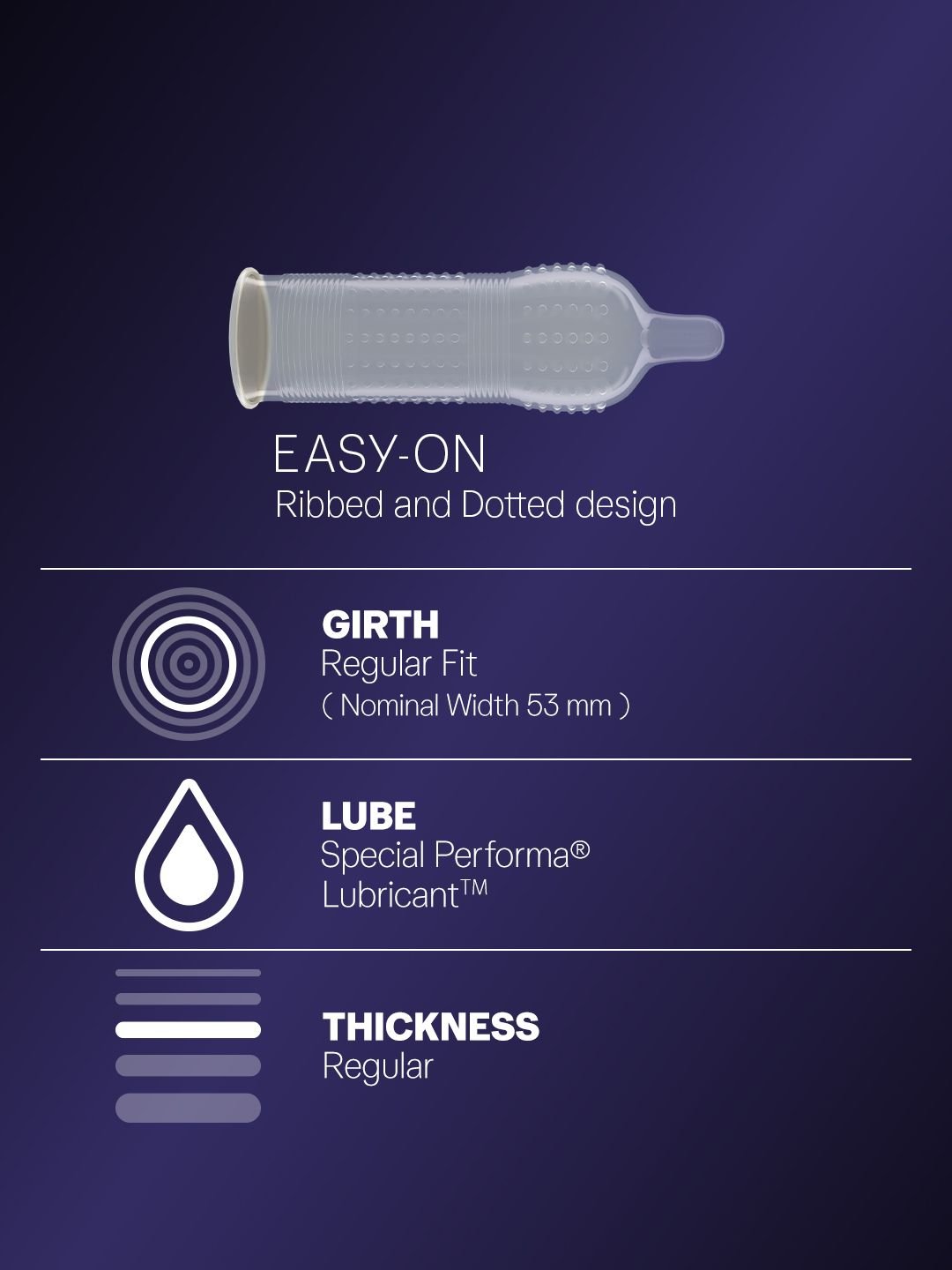 Durex Pack of 3 Mutual Climax Lubricated Condoms - Image 2