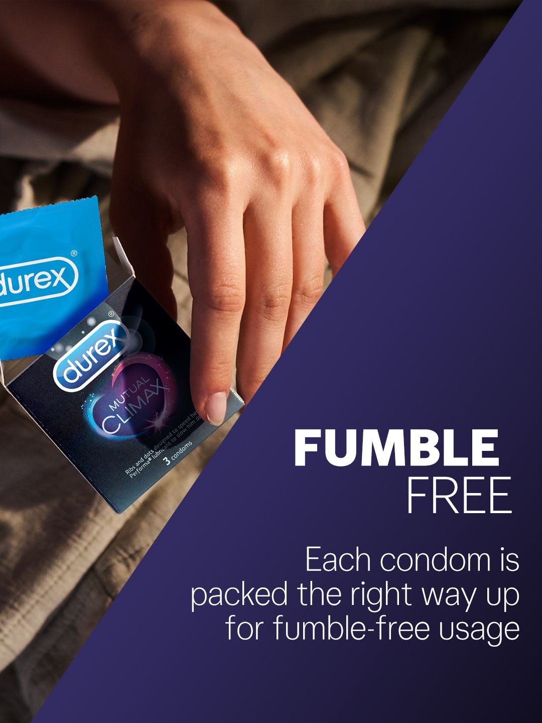 Durex Pack of 3 Mutual Climax Lubricated Condoms - Image 6