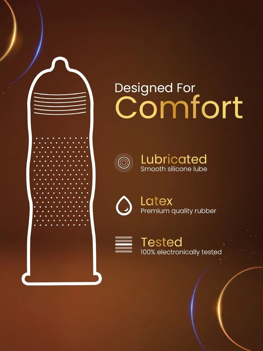 Funtime Funtime Pack Of 2 Long Lasting Dotted & Ribbed Climax Control Condoms - 20 Pcs -Coffee - Image 5