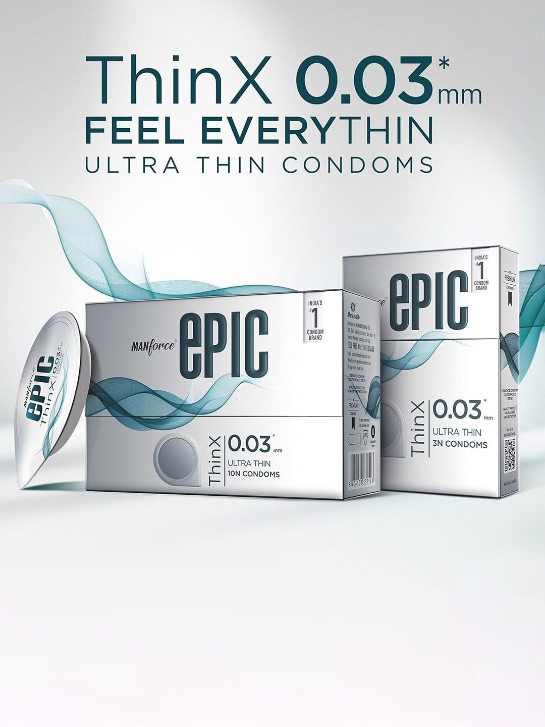 Manforce Set Of 12 Epic ThinX Ultra Thin Condoms- 10 Pcs Each - Image 3