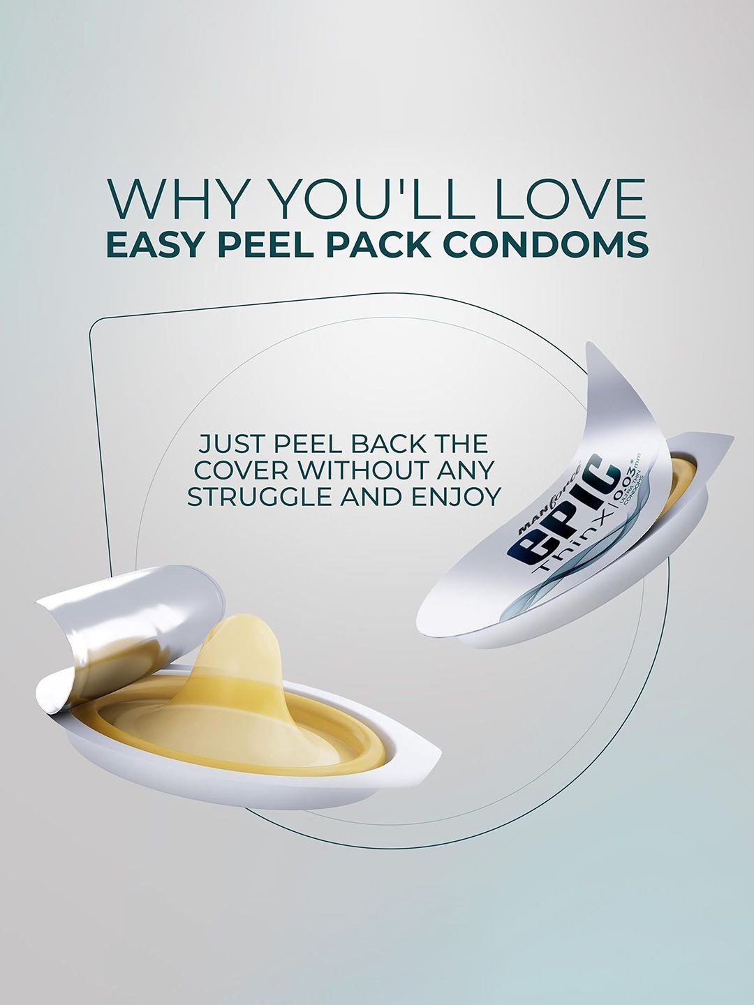 Manforce Set Of 12 Epic ThinX Ultra Thin Condoms- 10 Pcs Each - Image 5