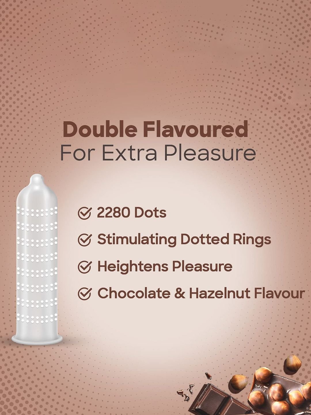 Set Of 6 Cocktail Chocolate & Hazelnut Flavoured Condoms - 10 Pcs Each - Image 6