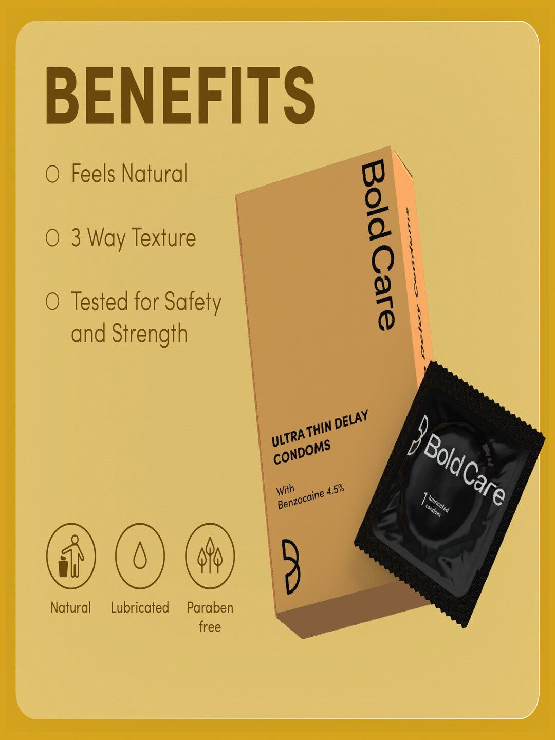 Bold Care Set of 3 Ultra Thin Delay Condoms - 10 Pieces Each - Image 3